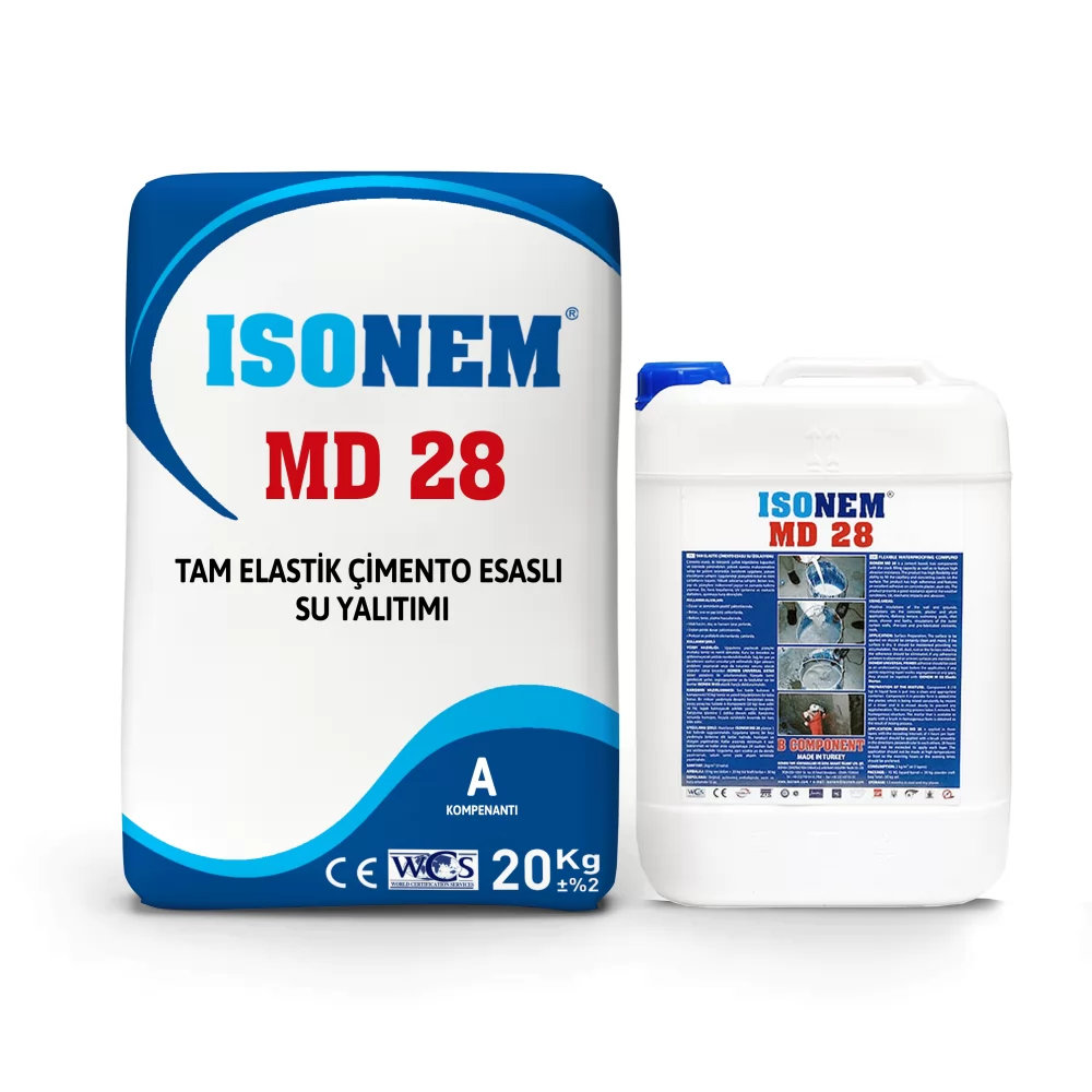 İsonem MD 28 – Fully Elastic Cement-Based Waterproofing