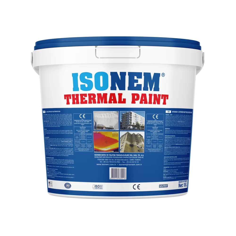 Isonem Thermal Paint – Interior, Exterior, and Roof Thermal Insulation Paint